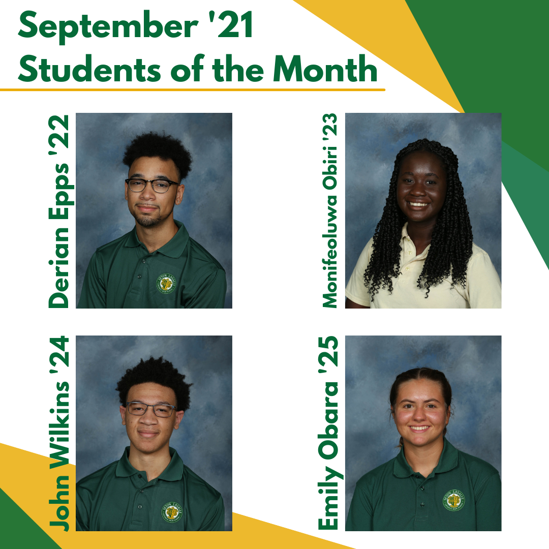 september '21 students of the month
